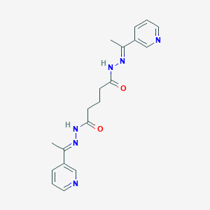 N'~1~,N'~5~-bis[1-(3-pyridinyl)ethylidene]pentanedihydrazide