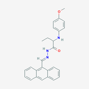 N'-(9-anthrylmethylene)-2-(4-methoxyanilino)butanohydrazide