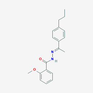 2-methoxy-N'-[1-(4-propylphenyl)ethylidene]benzohydrazide