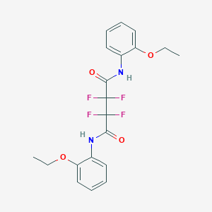 molecular formula C20H20F4N2O4 B515487 N,N'-bis(2-ethoxyphenyl)-2,2,3,3-tetrafluorobutanediamide 