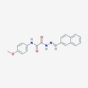 molecular formula C20H17N3O3 B515493 N-(4-methoxyphenyl)-2-[2-(2-naphthylmethylene)hydrazino]-2-oxoacetamide 