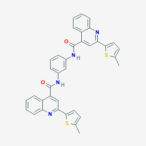 2-(5-methyl-2-thienyl)-N-[3-({[2-(5-methyl-2-thienyl)-4-quinolinyl]carbonyl}amino)phenyl]-4-quinolinecarboxamide