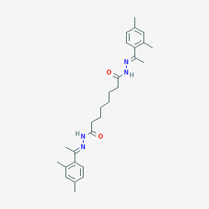 N'~1~,N'~8~-bis[1-(2,4-dimethylphenyl)ethylidene]octanedihydrazide