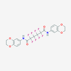 N,N'-di(2,3-dihydro-1,4-benzodioxin-6-yl)-2,2,3,3,4,4,5,5-octafluorohexanediamide