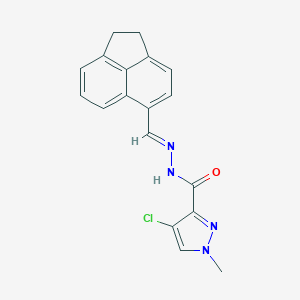 4-chloro-N'-(1,2-dihydro-5-acenaphthylenylmethylene)-1-methyl-1H-pyrazole-3-carbohydrazide
