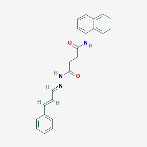 N-(1-naphthyl)-4-oxo-4-[2-(3-phenyl-2-propenylidene)hydrazino]butanamide