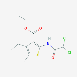 Ethyl 2-[(dichloroacetyl)amino]-4-ethyl-5-methyl-3-thiophenecarboxylate