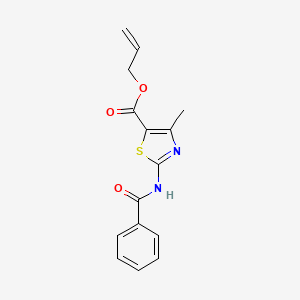 molecular formula C15H14N2O3S B5155112 Prop-2-enyl 4-methyl-2-(phenylcarbonylamino)-1,3-thiazole-5-carboxylate 