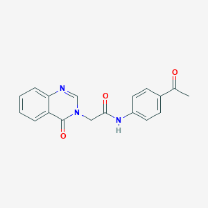 N-(4-acetylphenyl)-2-(4-oxo-3(4H)-quinazolinyl)acetamide