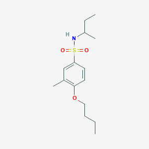 molecular formula C15H25NO3S B515534 [(4-Butoxy-3-methylphenyl)sulfonyl](methylpropyl)amine CAS No. 914620-01-2