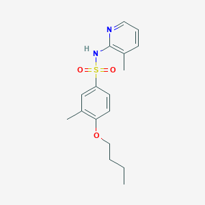 4-butoxy-3-methyl-N-(3-methylpyridin-2-yl)benzene-1-sulfonamide