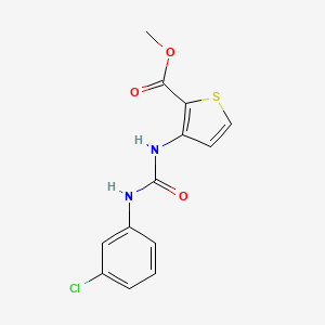 molecular formula C13H11ClN2O3S B5155371 METHYL 3-{[(3-CHLOROANILINO)CARBONYL]AMINO}-2-THIOPHENECARBOXYLATE 