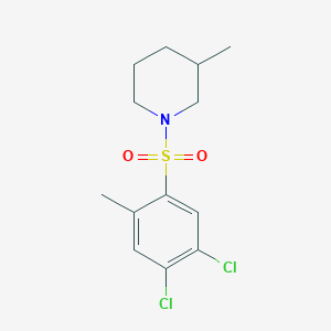 1-[(4,5-Dichloro-2-methylphenyl)sulfonyl]-3-methylpiperidine