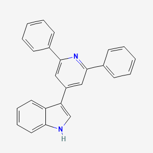 molecular formula C25H18N2 B5155623 3-(2,6-diphenylpyridin-4-yl)-1H-indole 