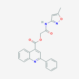2-[(5-Methyl-3-isoxazolyl)amino]-2-oxoethyl 2-phenyl-4-quinolinecarboxylate