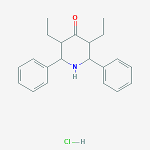 molecular formula C21H26ClNO B5155789 3,5-Diethyl-2,6-diphenylpiperidin-4-one hydrochloride 
