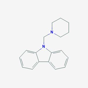 molecular formula C18H20N2 B515598 9-(Piperidinomethyl)-9h-carbazole CAS No. 94067-00-2