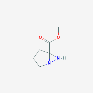 molecular formula C6H10N2O2 B051560 Methyl 1,6-diazabicyclo[3.1.0]hexane-5-carboxylate CAS No. 111265-53-3