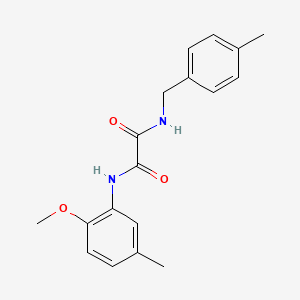 molecular formula C18H20N2O3 B5156074 N'-(2-methoxy-5-methylphenyl)-N-[(4-methylphenyl)methyl]oxamide 
