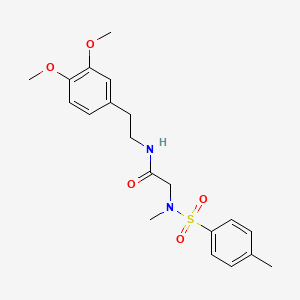 molecular formula C20H26N2O5S B5156255 N-[2-(3,4-dimethoxyphenyl)ethyl]-N~2~-methyl-N~2~-[(4-methylphenyl)sulfonyl]glycinamide 
