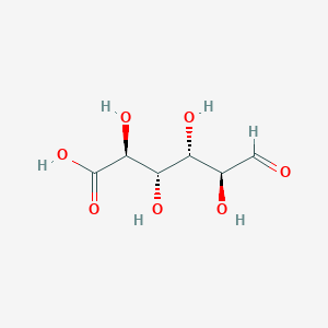 molecular formula C6H10O7 B051563 (2S,3S,4S,5S)-2,3,4,5-tetrahydroxy-6-oxohexanoic acid CAS No. 6814-36-4