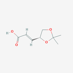 molecular formula C8H12O4 B051566 (R)-4,5-Isopropylidene-2-pentanoic acid CAS No. 123620-88-2