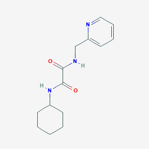 molecular formula C14H19N3O2 B5156984 N'-cyclohexyl-N-(pyridin-2-ylmethyl)oxamide 