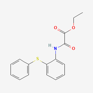 molecular formula C16H15NO3S B5157121 Ethyl oxo{[2-(phenylsulfanyl)phenyl]amino}acetate 