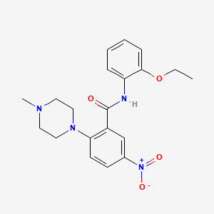 molecular formula C20H24N4O4 B5157224 N-(2-ethoxyphenyl)-2-(4-methylpiperazin-1-yl)-5-nitrobenzamide 