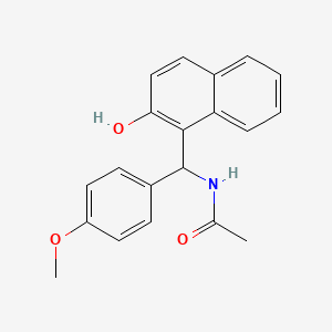 molecular formula C20H19NO3 B5157462 N-[(2-hydroxynaphthalen-1-yl)-(4-methoxyphenyl)methyl]acetamide CAS No. 332174-62-6