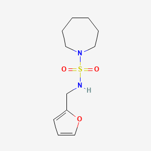 molecular formula C11H18N2O3S B5157468 N-(2-furylmethyl)-1-azepanesulfonamide 