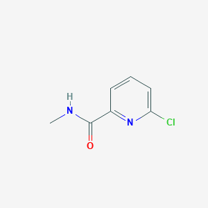 molecular formula C7H7ClN2O B051575 6-chloro-N-methylpyridine-2-carboxamide CAS No. 845306-04-9