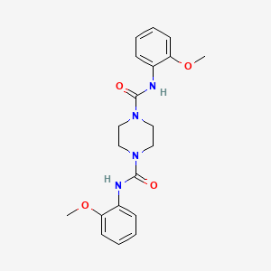 molecular formula C20H24N4O4 B5157513 N,N'-bis(2-methoxyphenyl)piperazine-1,4-dicarboxamide CAS No. 6277-07-2