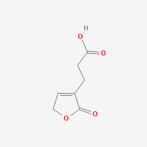 molecular formula C7H8O4 B051578 3-(2-Oxo-2,5-dihydro-3-furanyl)propanoic acid CAS No. 122246-01-9