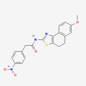 molecular formula C20H17N3O4S B5157833 N-(7-methoxy-4,5-dihydrobenzo[e][1,3]benzothiazol-2-yl)-2-(4-nitrophenyl)acetamide 