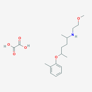 molecular formula C18H29NO6 B5157929 N-(2-methoxyethyl)-5-(2-methylphenoxy)hexan-2-amine;oxalic acid 