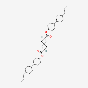 molecular formula C39H64O4 B5158007 Bis[4-(4-propylcyclohexyl)cyclohexyl] spiro[3.3]heptane-2,6-dicarboxylate 