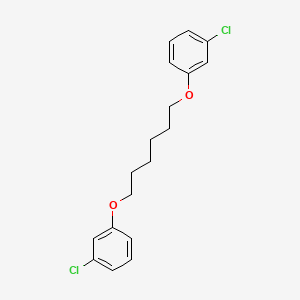 molecular formula C18H20Cl2O2 B5158017 1-Chloro-3-[6-(3-chlorophenoxy)hexoxy]benzene 
