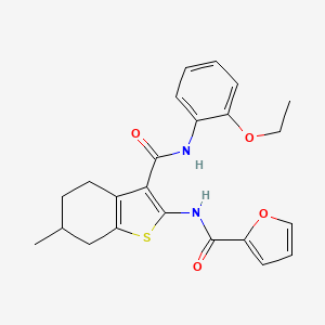 molecular formula C23H24N2O4S B5158061 N-(3-{[(2-ethoxyphenyl)amino]carbonyl}-6-methyl-4,5,6,7-tetrahydro-1-benzothien-2-yl)-2-furamide 