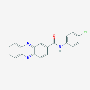 molecular formula C19H12ClN3O B5158093 N-(4-chlorophenyl)phenazine-2-carboxamide 