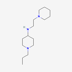 molecular formula C15H31N3 B5158317 N-(2-piperidin-1-ylethyl)-1-propylpiperidin-4-amine 