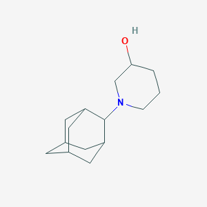 molecular formula C15H25NO B5158369 1-(2-Adamantyl)piperidin-3-ol 