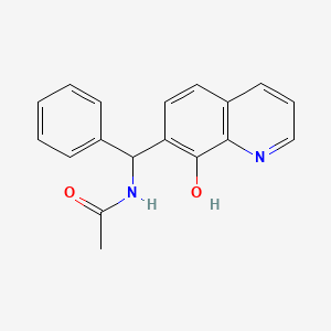 molecular formula C18H16N2O2 B5158374 N-[(8-hydroxyquinolin-7-yl)-phenylmethyl]acetamide 