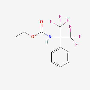 molecular formula C12H11F6NO2 B5158401 ethyl [2,2,2-trifluoro-1-phenyl-1-(trifluoromethyl)ethyl]carbamate 