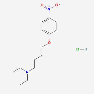 molecular formula C14H23ClN2O3 B5158431 N,N-diethyl-4-(4-nitrophenoxy)butan-1-amine;hydrochloride 