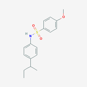 molecular formula C17H21NO3S B5158588 N-[4-(butan-2-yl)phenyl]-4-methoxybenzenesulfonamide 