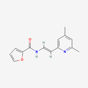 molecular formula C14H14N2O2 B5158660 N-[(E)-2-(4,6-dimethylpyridin-2-yl)ethenyl]furan-2-carboxamide 