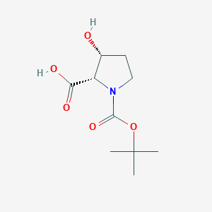 molecular formula C10H17NO5 B051588 Boc-cis-3-hydroxy-l-proline CAS No. 186132-96-7