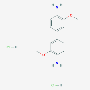molecular formula C14H18Cl2N2O2 B051592 3,3'-Dimethoxybenzidine dihydrochloride CAS No. 20325-40-0