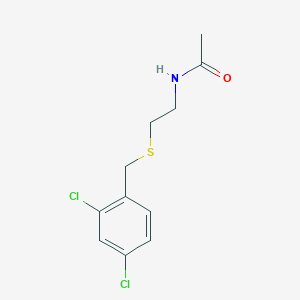 molecular formula C11H13Cl2NOS B5159250 N-[2-[(2,4-dichlorophenyl)methylsulfanyl]ethyl]acetamide 